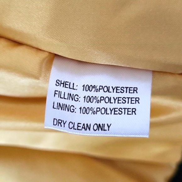 Black Bomber Jacket Gold Zipper Yellow Liner Fresh Laundry - Picture 7 of 11